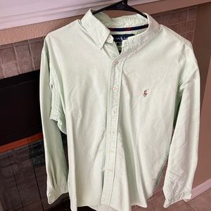 Ralph Lauren - mens - size L - button down - light green